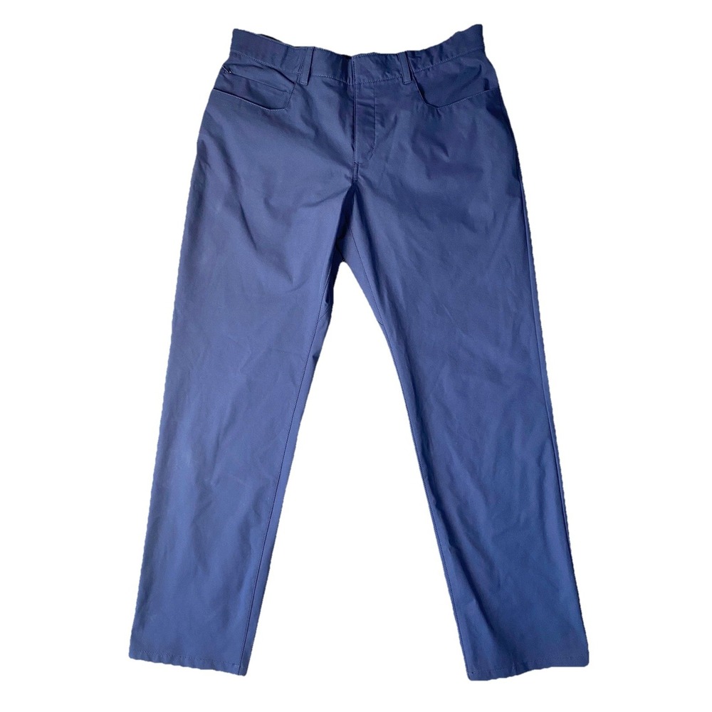 Nike Velocity Dri-Fit Golf Pants 33x32 Blue Trousers Breathable Grip Waistband